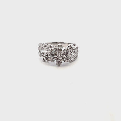 Ring "Lilia" – 18kt Weißgold Diamant-Ring