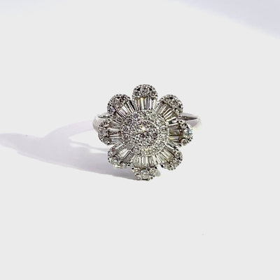 "Fiorella" 18kt Weißgold Diamant Ring